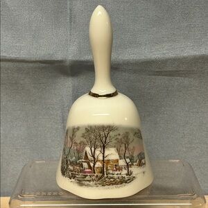 VINTAGE CURRIER & IVES SCENE BELL 1978 AVON SALES ACHIEVEMENT